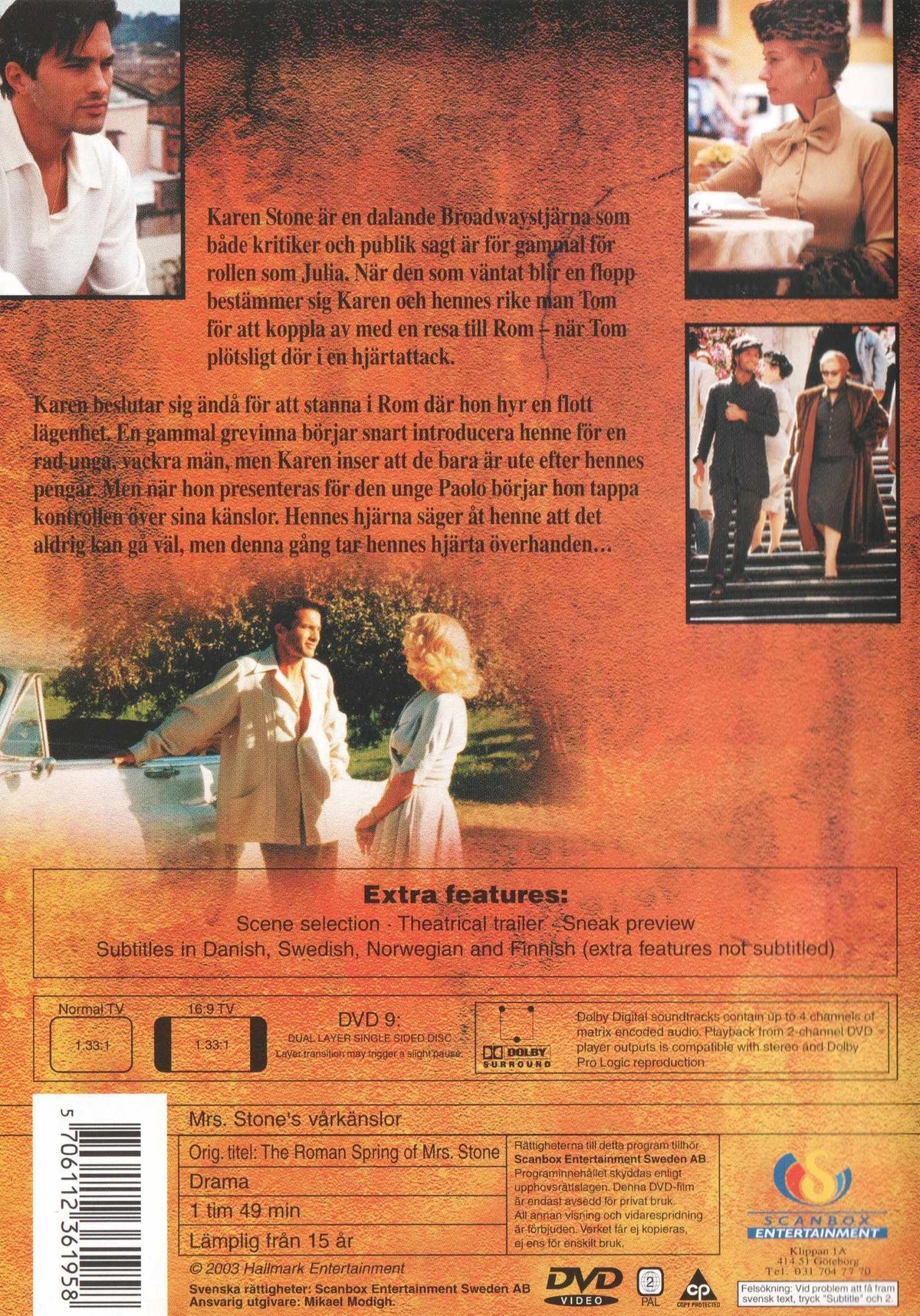 The Roman Spring of Mrs. Stone (2003) DVD