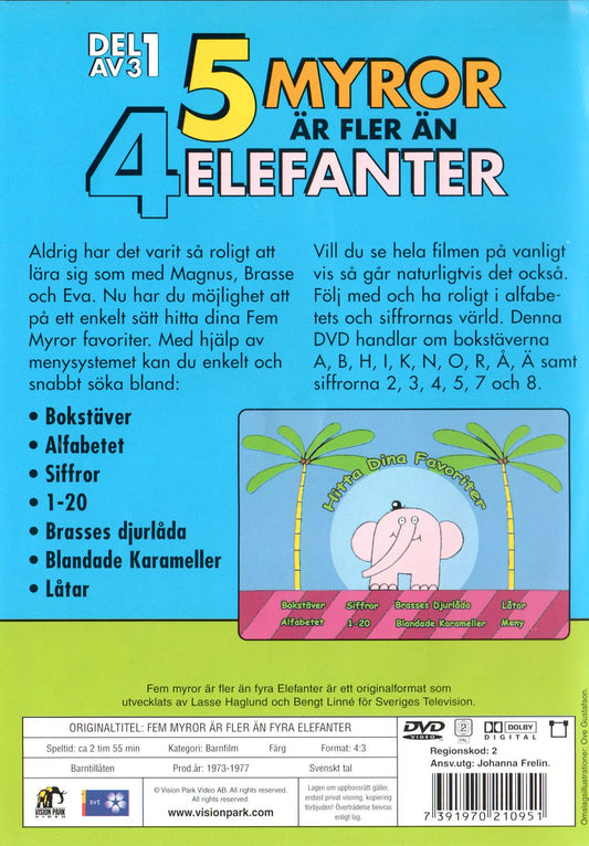 5 Myror Är Fler Än 4 Elefanter (1973) DVD, Del 1