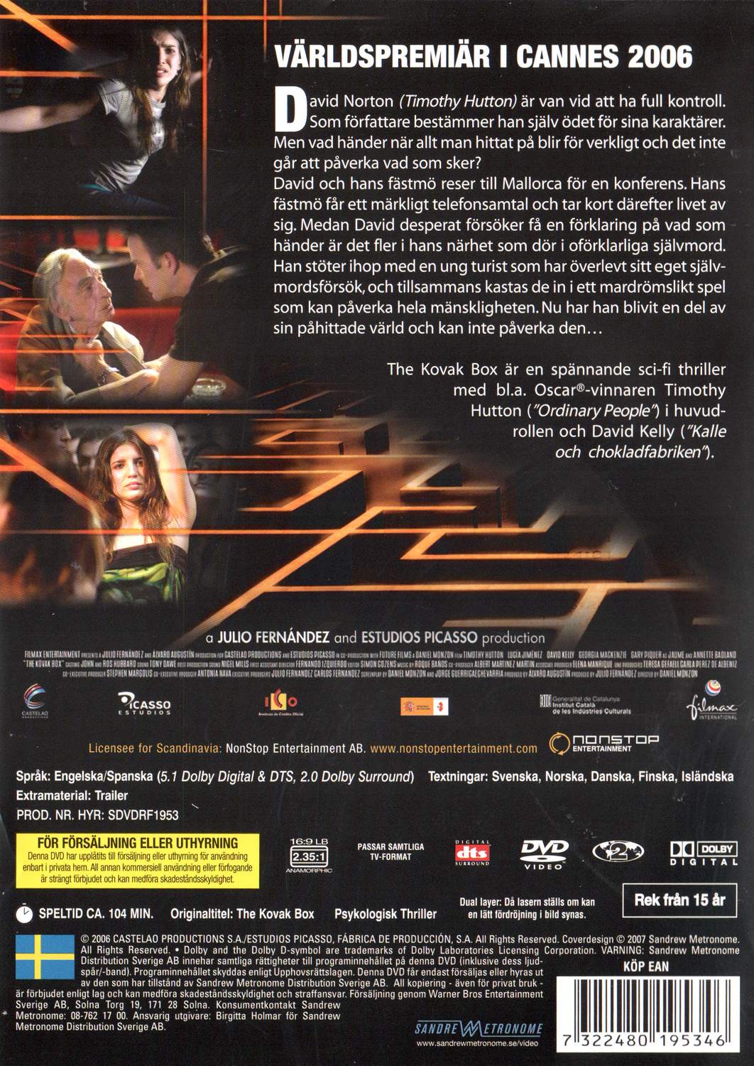 The Kovak Box (2006) DVD