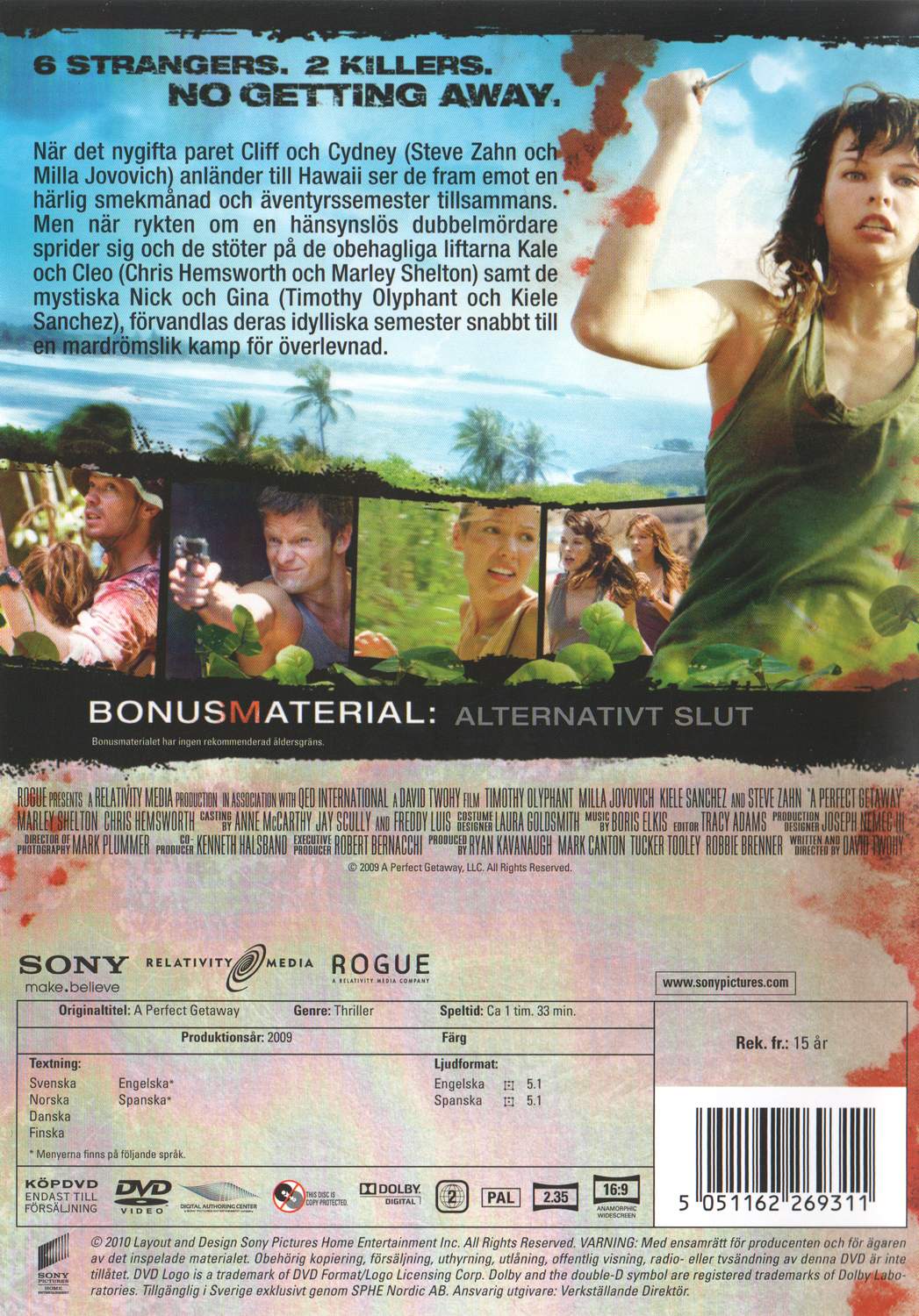 A Perfect Getaway (2010) DVD