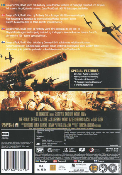 The Guns of Navarone (1961) DVD