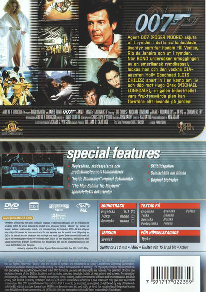 Moonraker (1979) DVD, Special 007 Edition