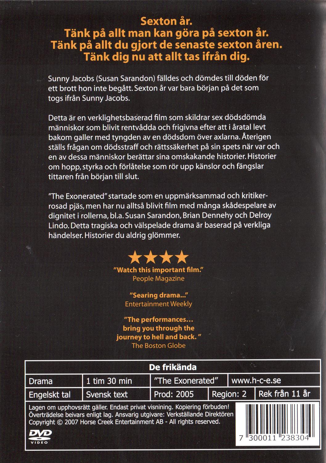 The Exonerated (2005) DVD