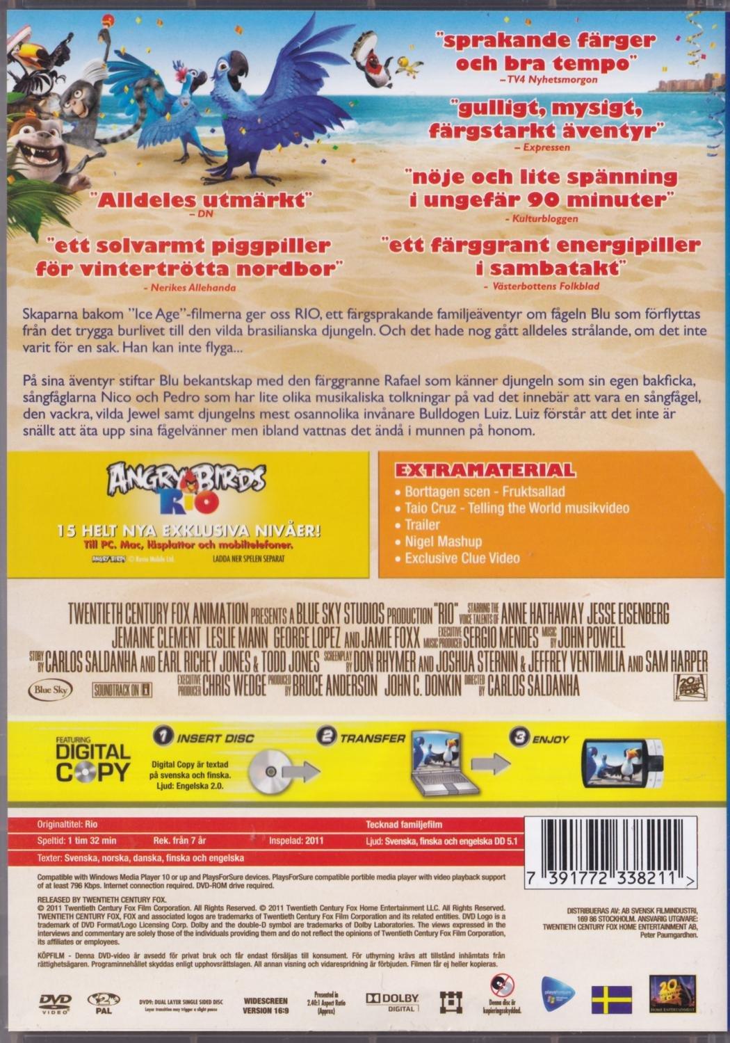 Rio (2011) DVD