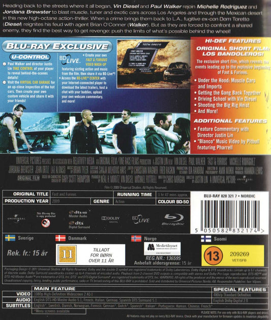 Fast & Furious (2009) Blu-ray
