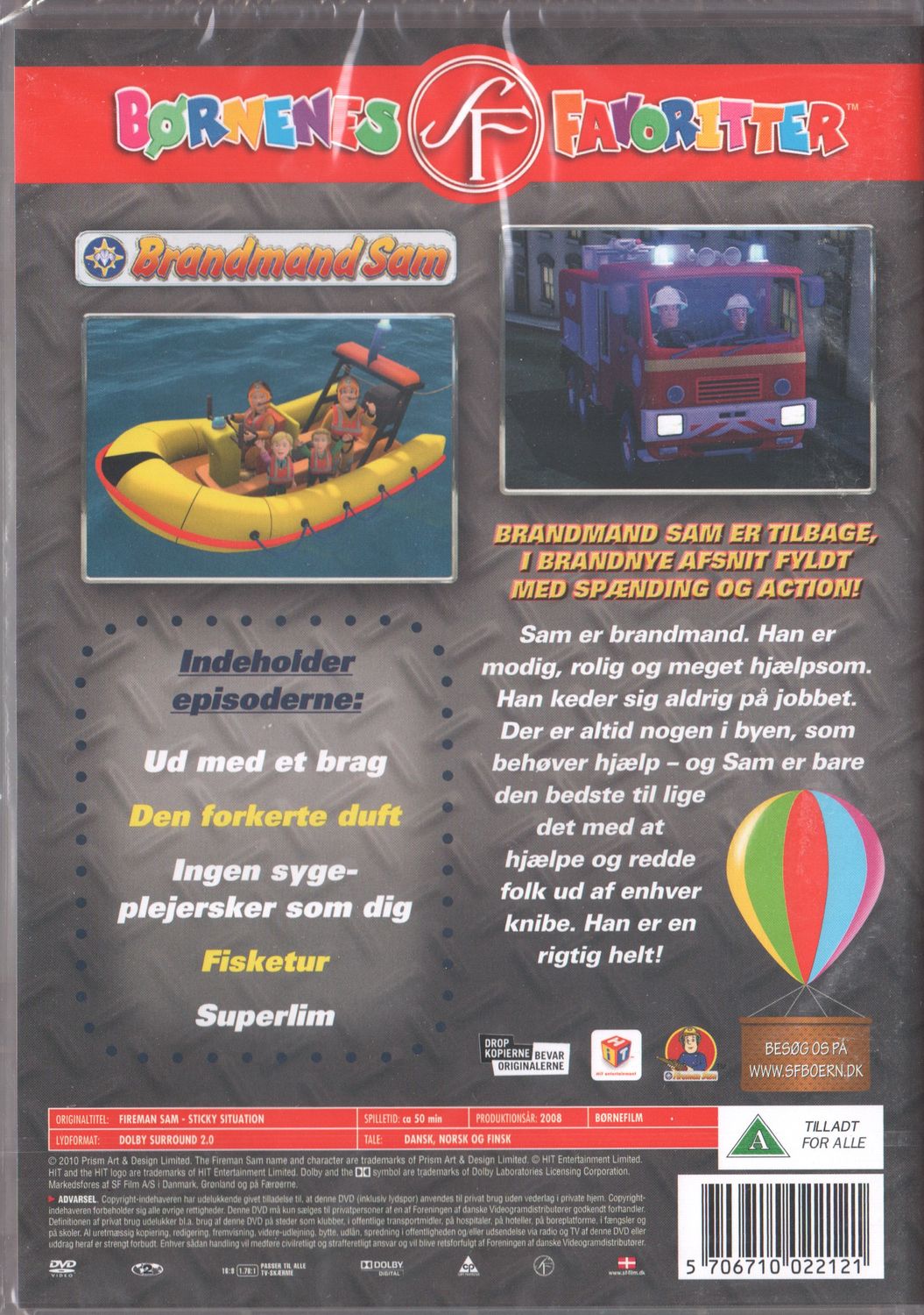 Fireman Sam Sticky Situation (2008) DVD