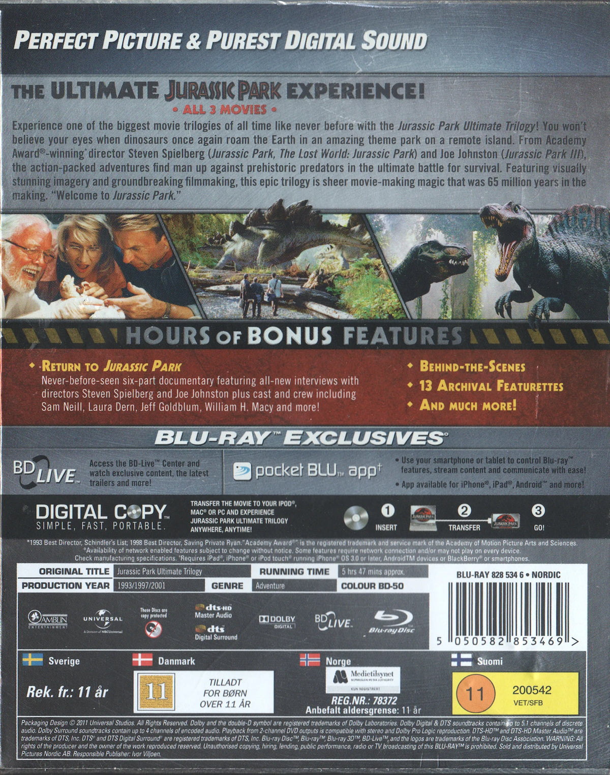 Jurassic Park Ultimate Trilogy (2011) Blu-ray