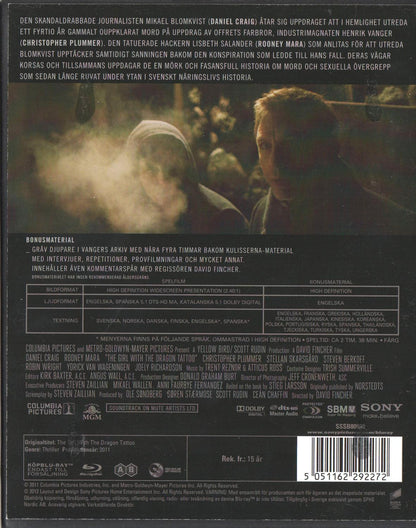 The Girl With the Dragon Tattoo (2011) Blu-ray