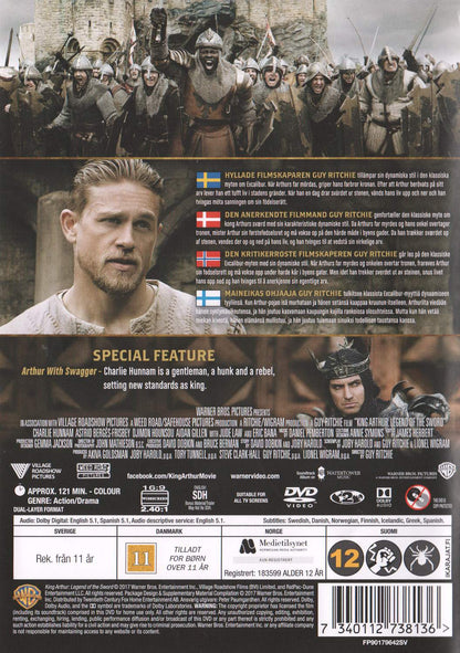 King Arthur Legend of the Sword (2017) DVD