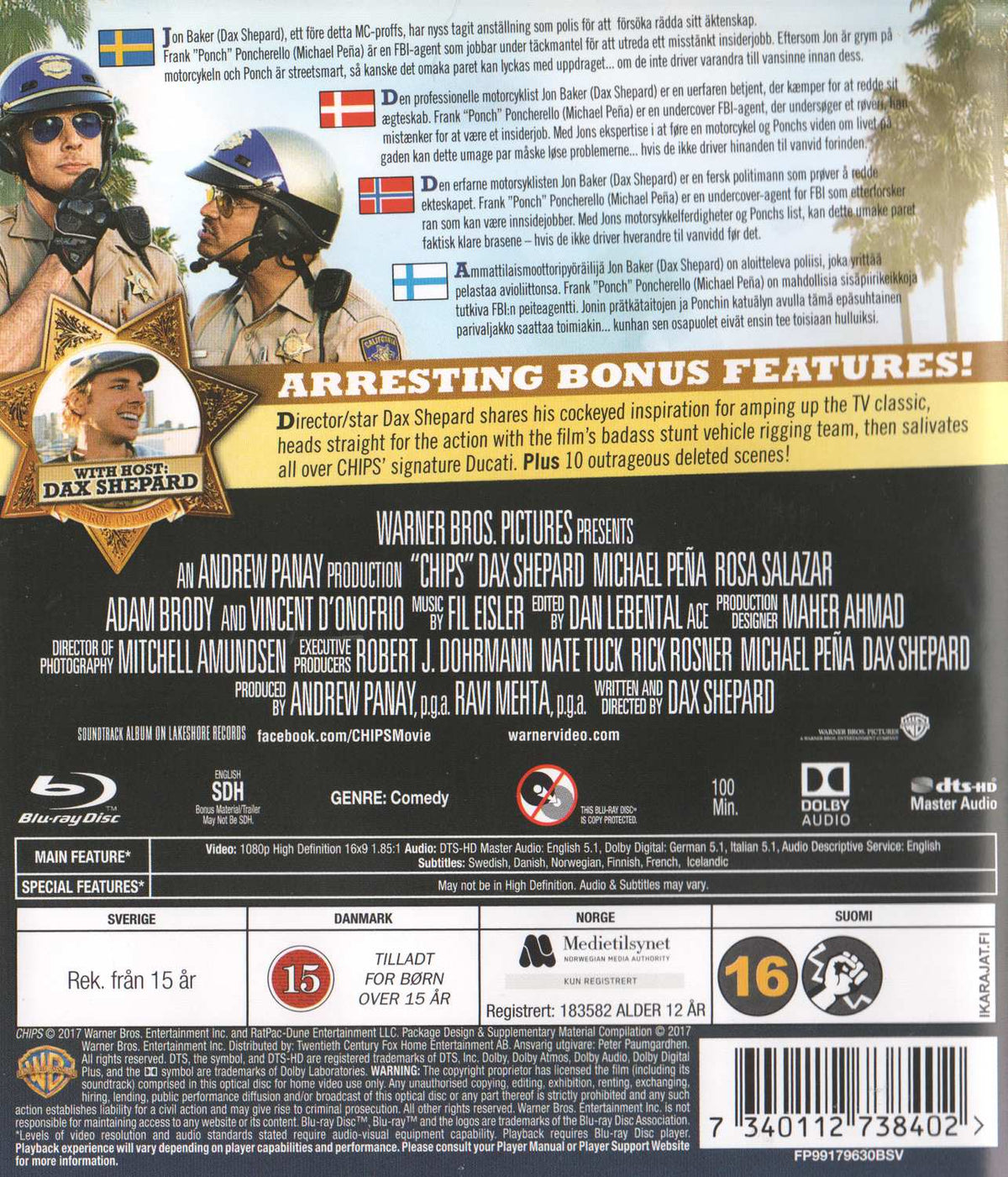 Chips (2017) Blu-ray