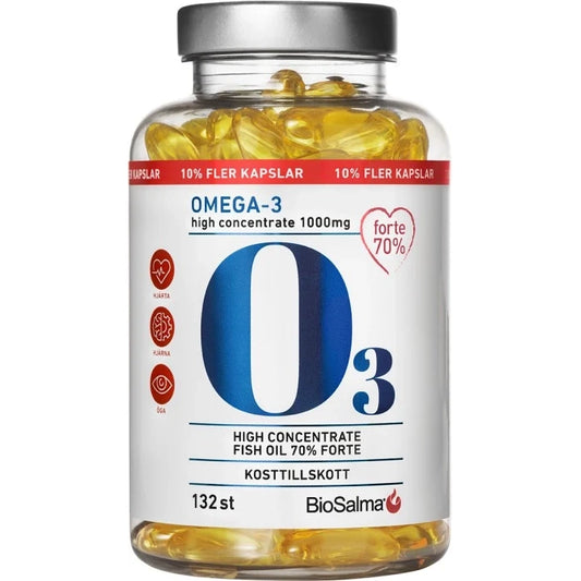 BioSalma Omega-3 Forte 70% 1000 mg 132 Capsules