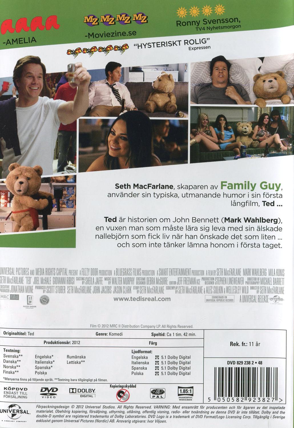 Ted (2012) DVD
