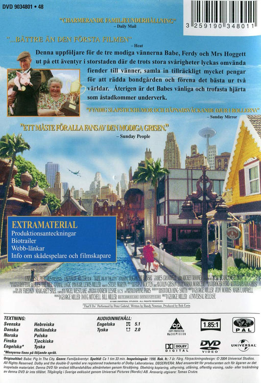 Babe Pig in the City (1998) DVD