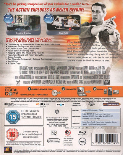 12 Rounds (2009) Blu-ray, Extended Harder Cut