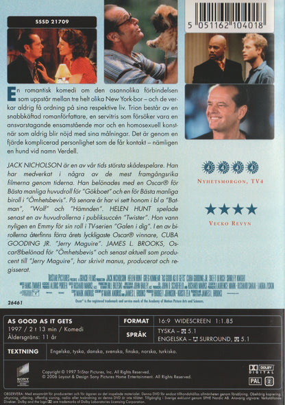 As Good as it Gets (1997) DVD