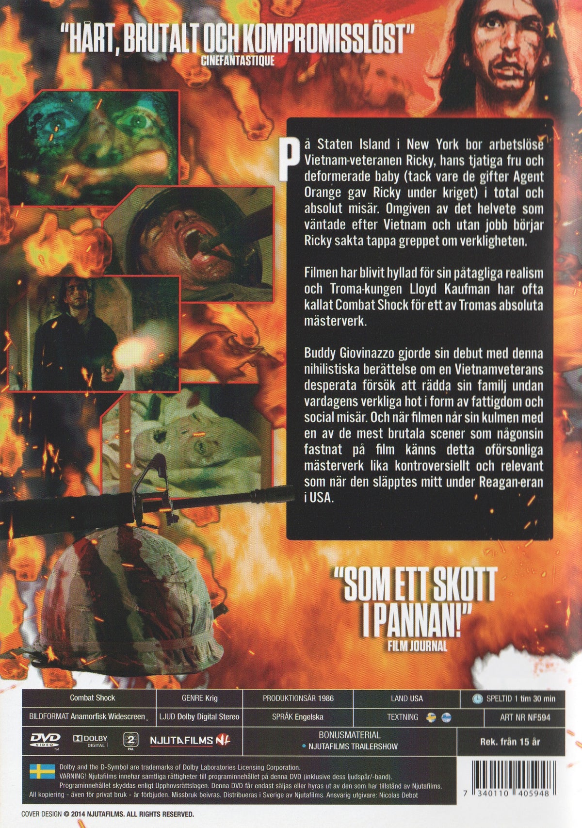 Combat Shock (1986) DVD