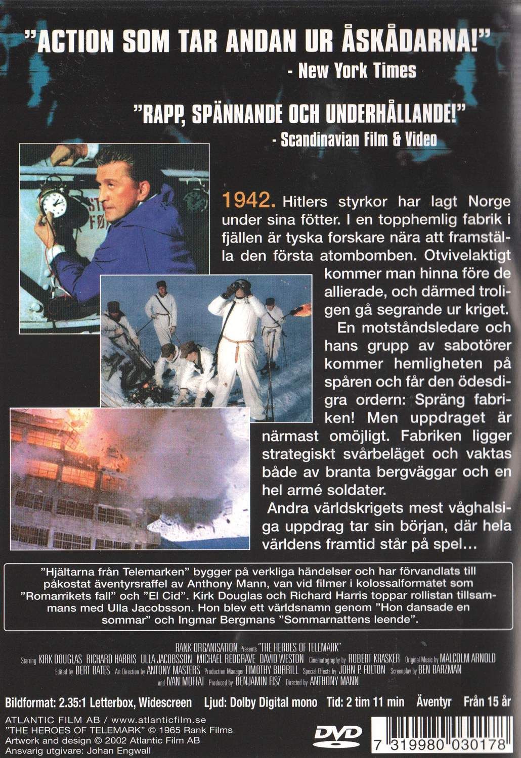 The Heroes of Telemark (1965) DVD