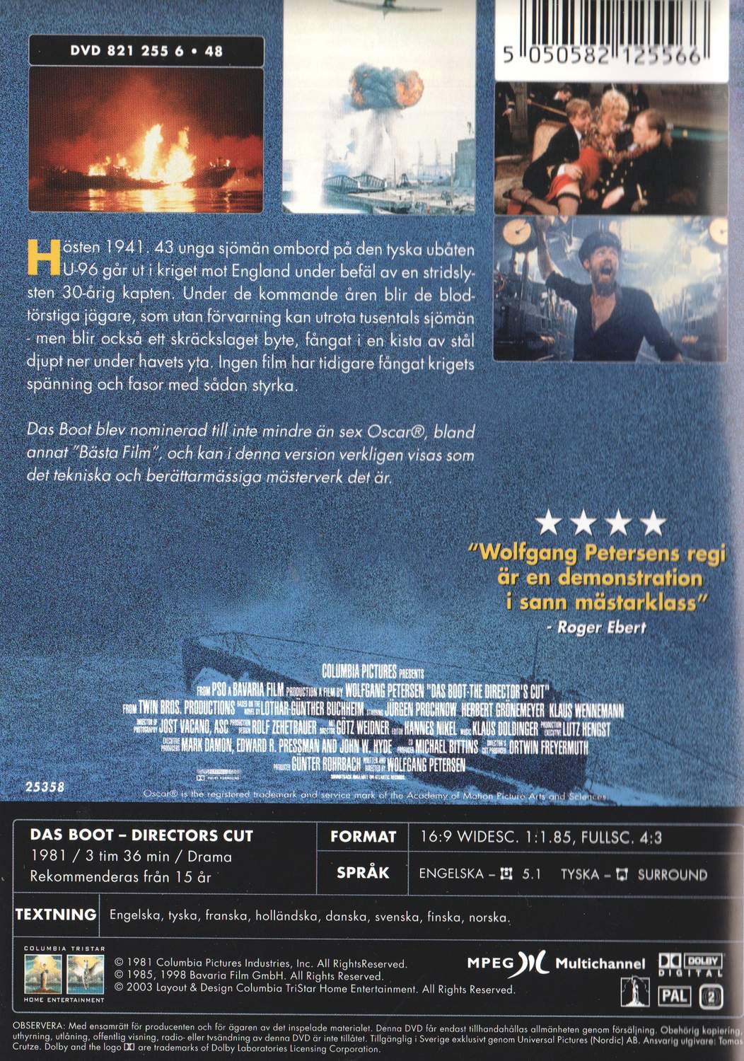 Das Boot (1981) DVD, Director's Cut