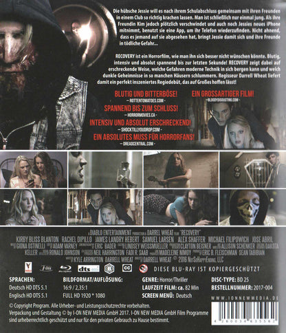 Recovery (2016) Blu-ray