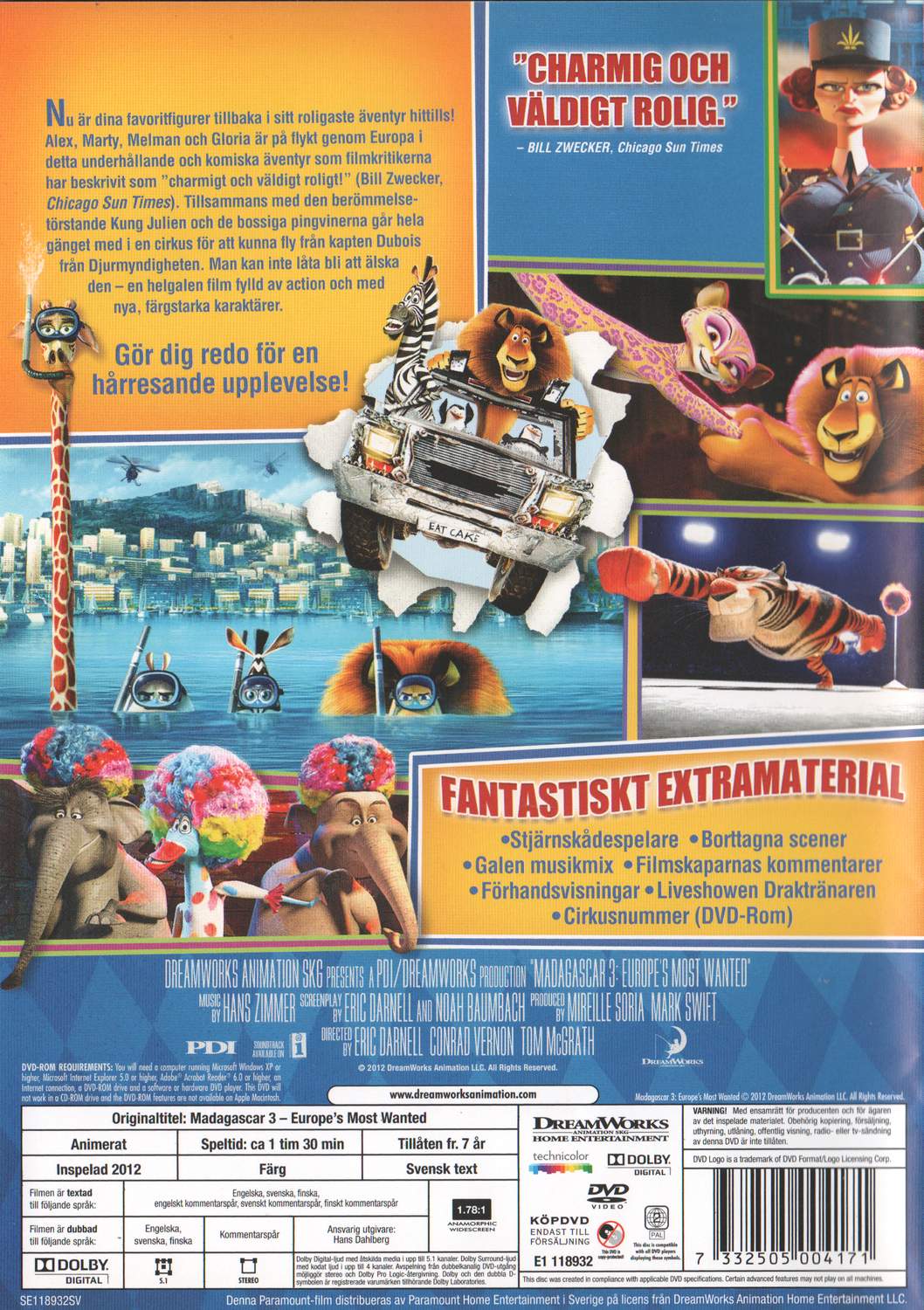 Madagascar 3 (2012) DVD