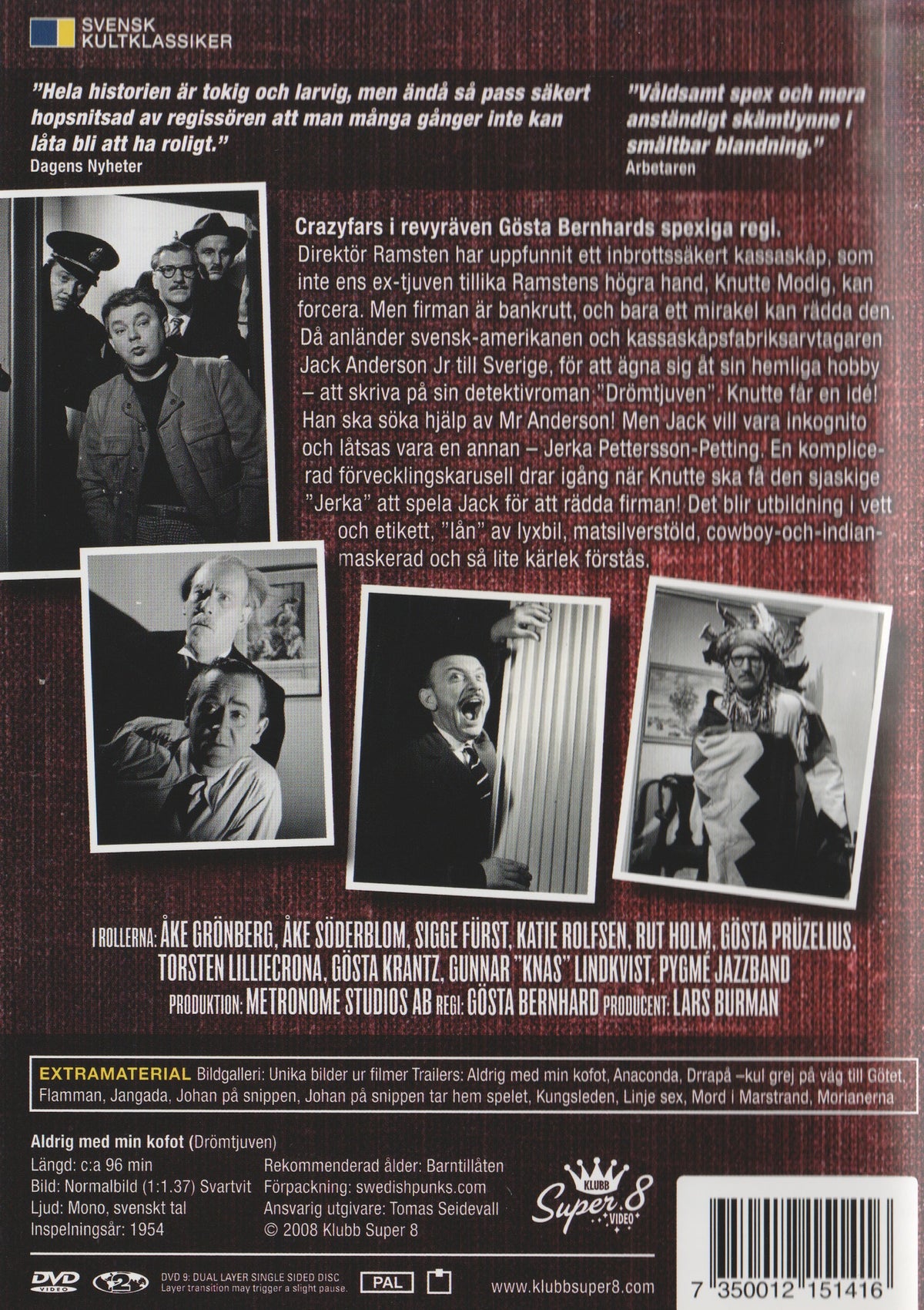 Aldrig Med Min Kofot (1954) DVD