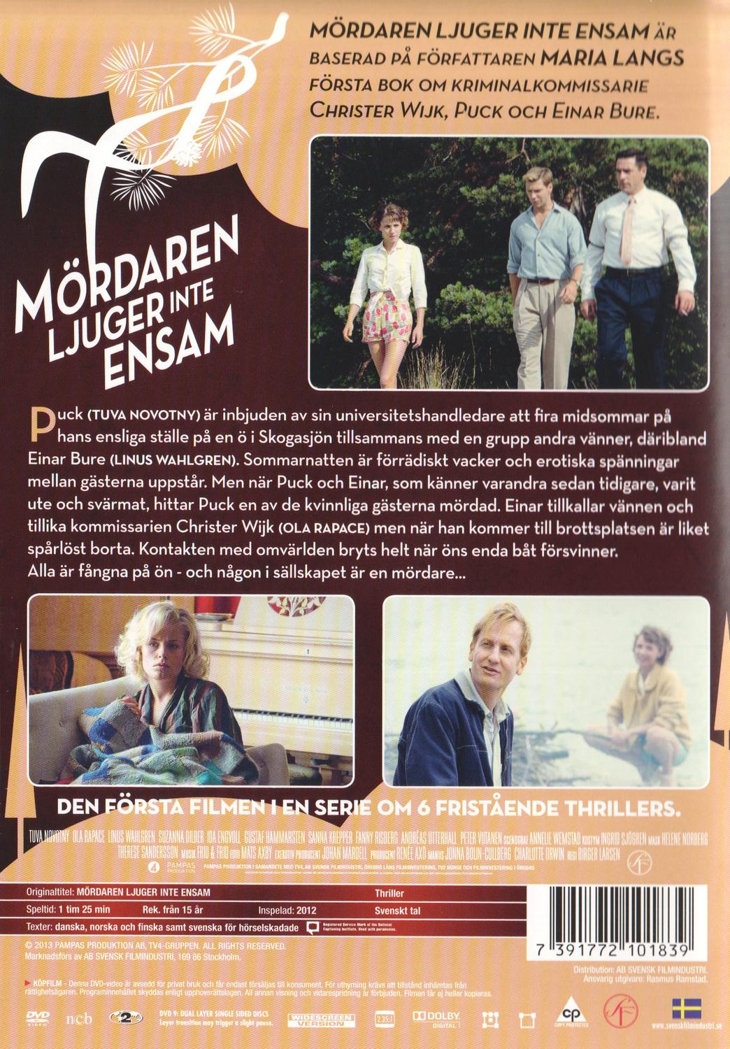 Mördaren Ljuger Inte Ensam (2012) DVD