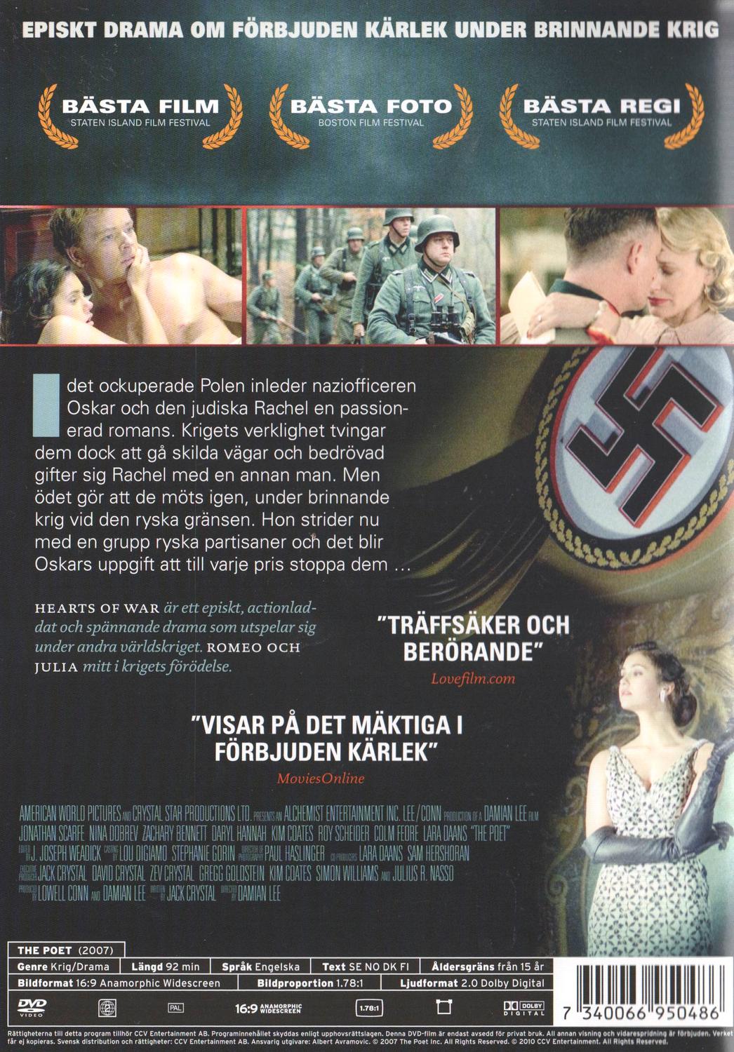 Hearts of War (2010) DVD