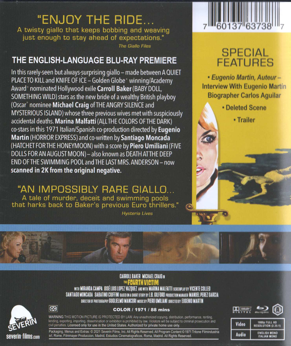 The Fourth Victim (1971) Blu-ray