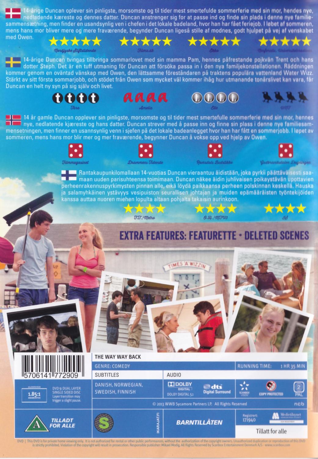 The Way Way Back (2013) DVD