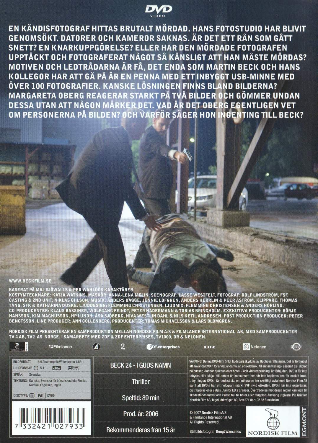 Beck 24 I Guds Namn (2006) DVD