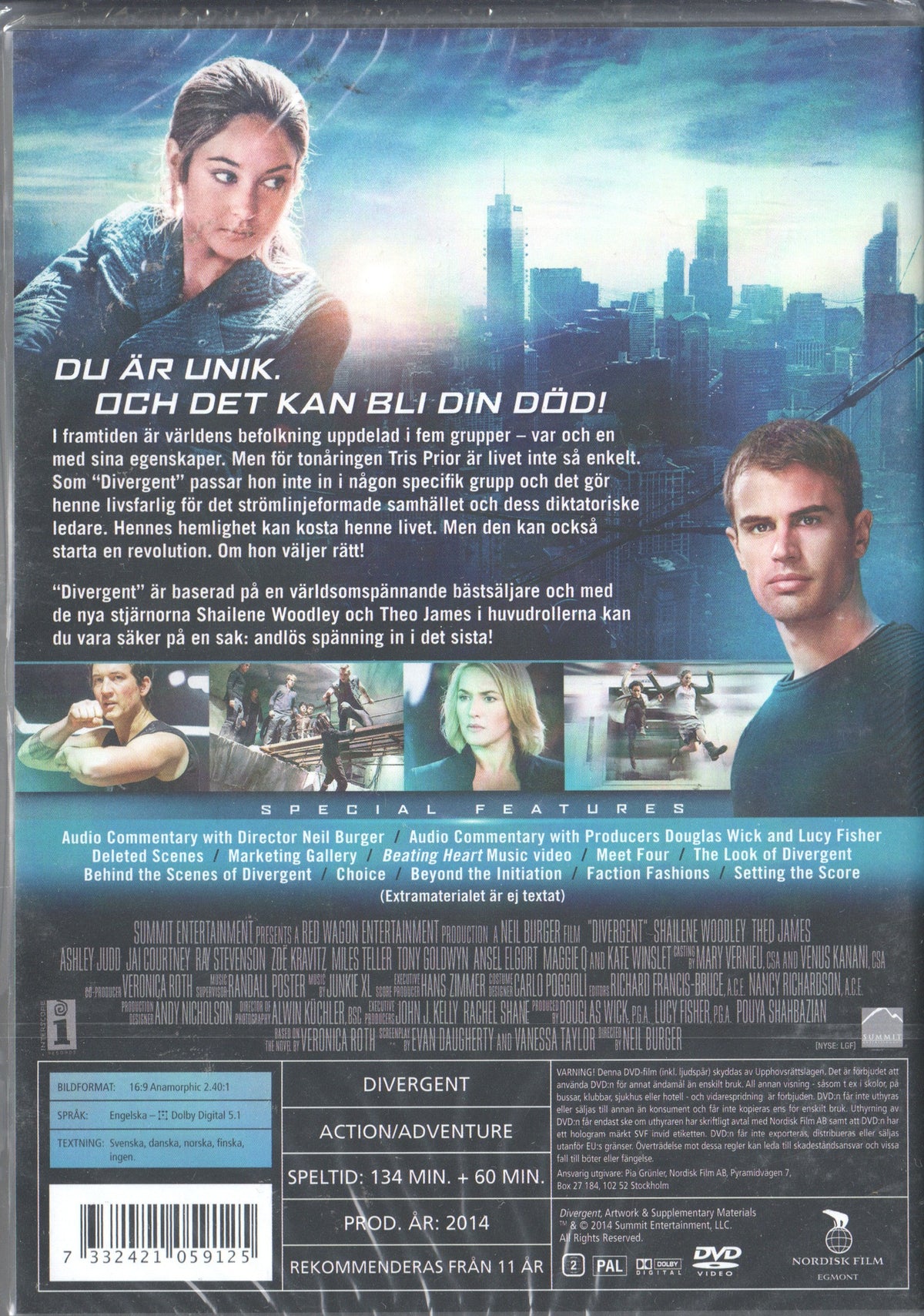Divergent (2014) DVD