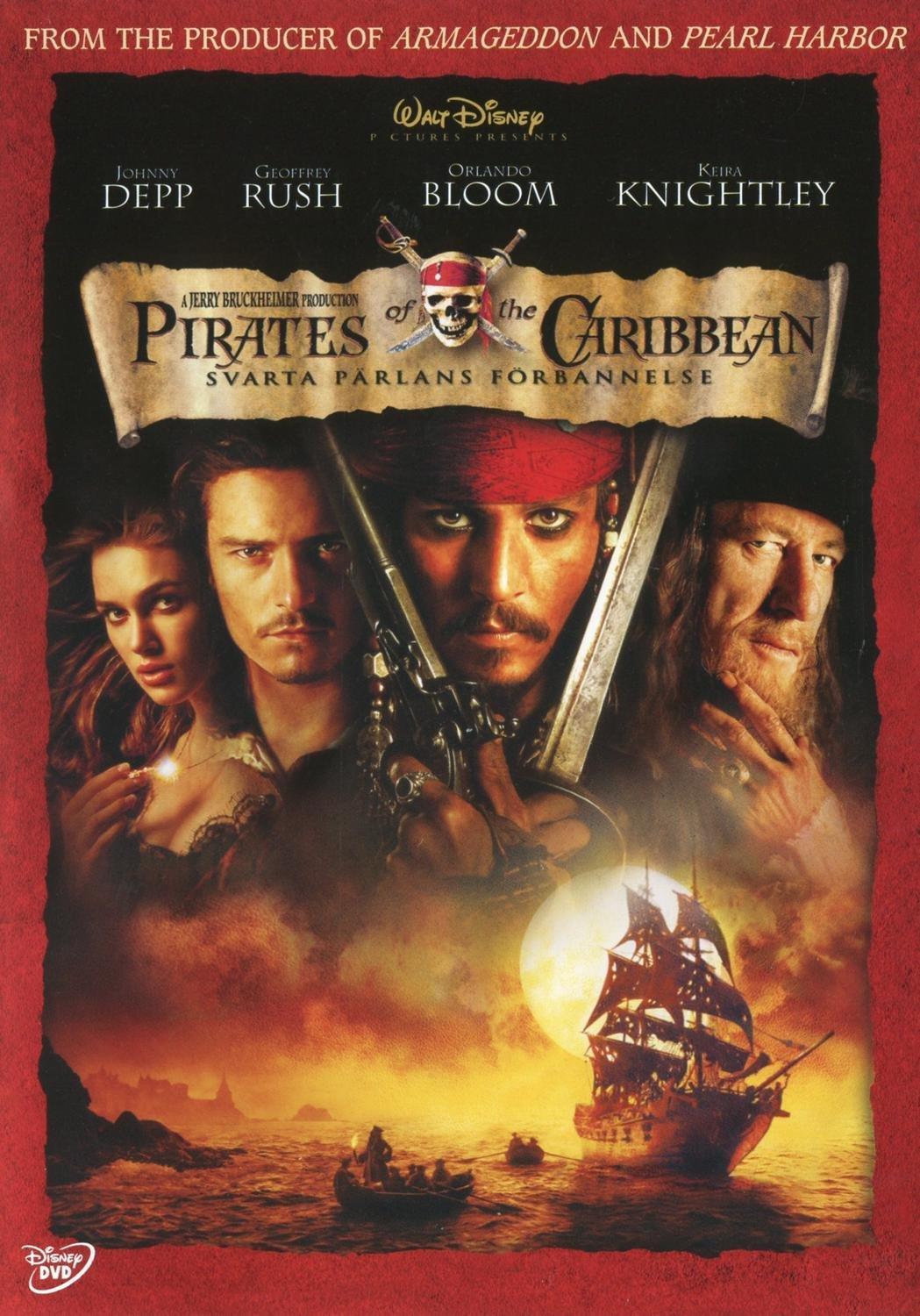Pirates of the Caribbean The Curse of the Black Pearl (2003) DVD