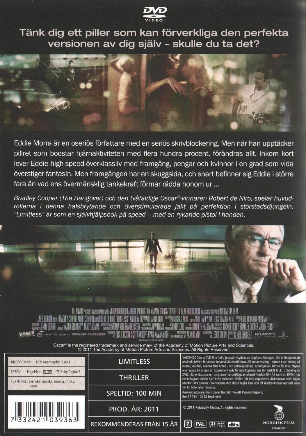 Limitless (2011) DVD