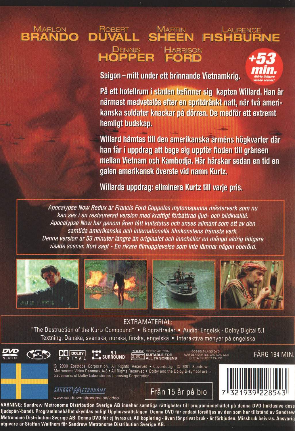 Apocalypse Now (1979) DVD, Redux