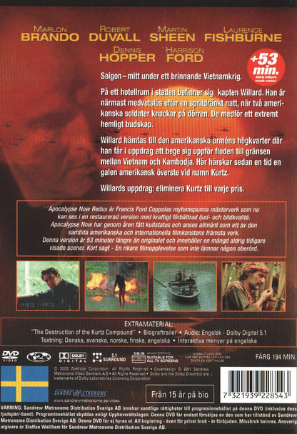 Apocalypse Now (1979) DVD, Redux