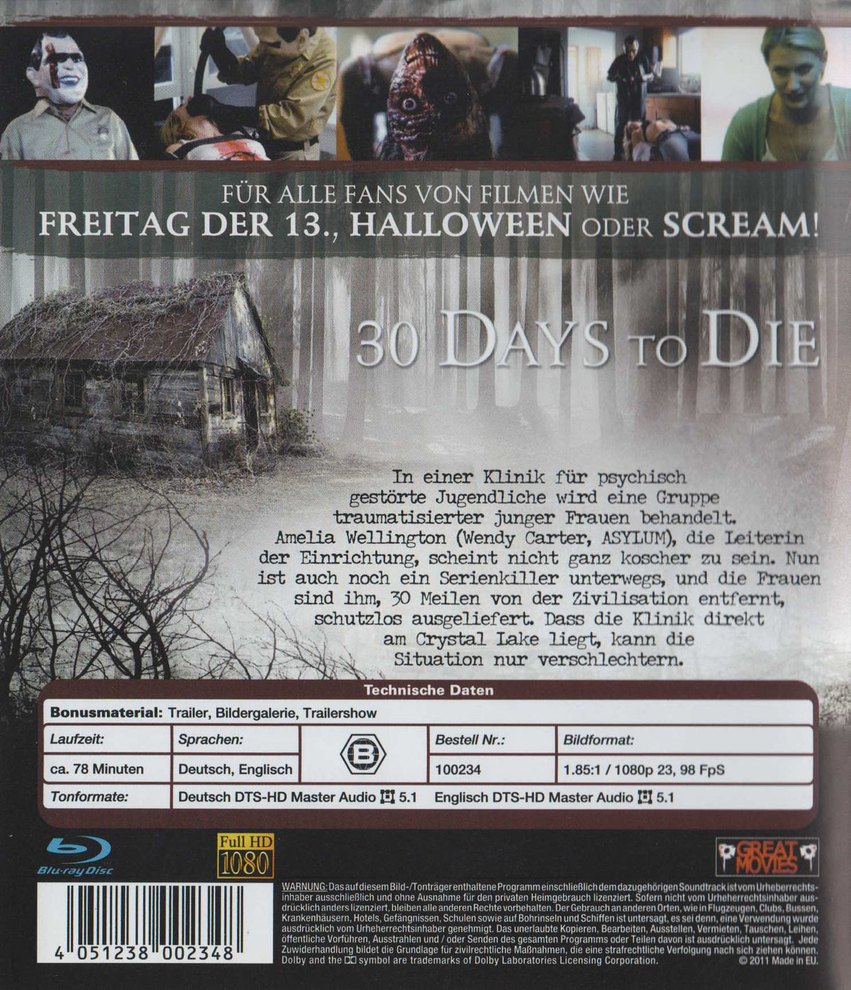 30 Days to Die (2009) Blu-ray
