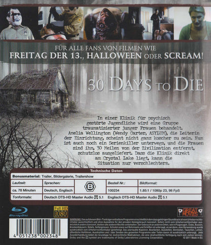 30 Days to Die (2009) Blu-ray