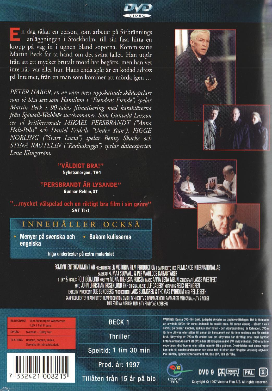 Beck (1997) DVD