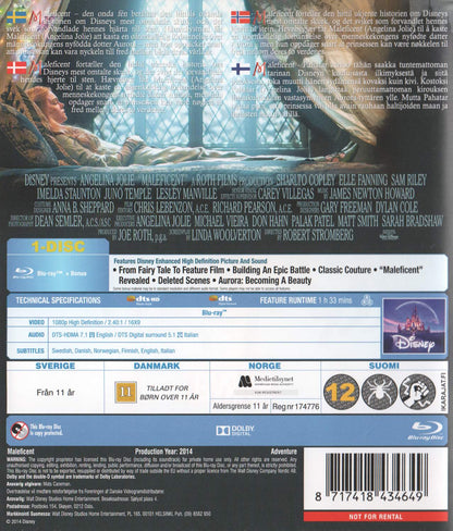 Maleficent (2014) Blu-ray