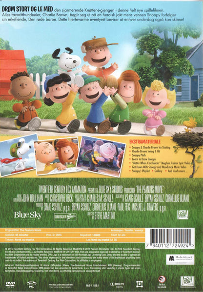 The Peanuts Movie (2015) DVD, Norwegian Edition