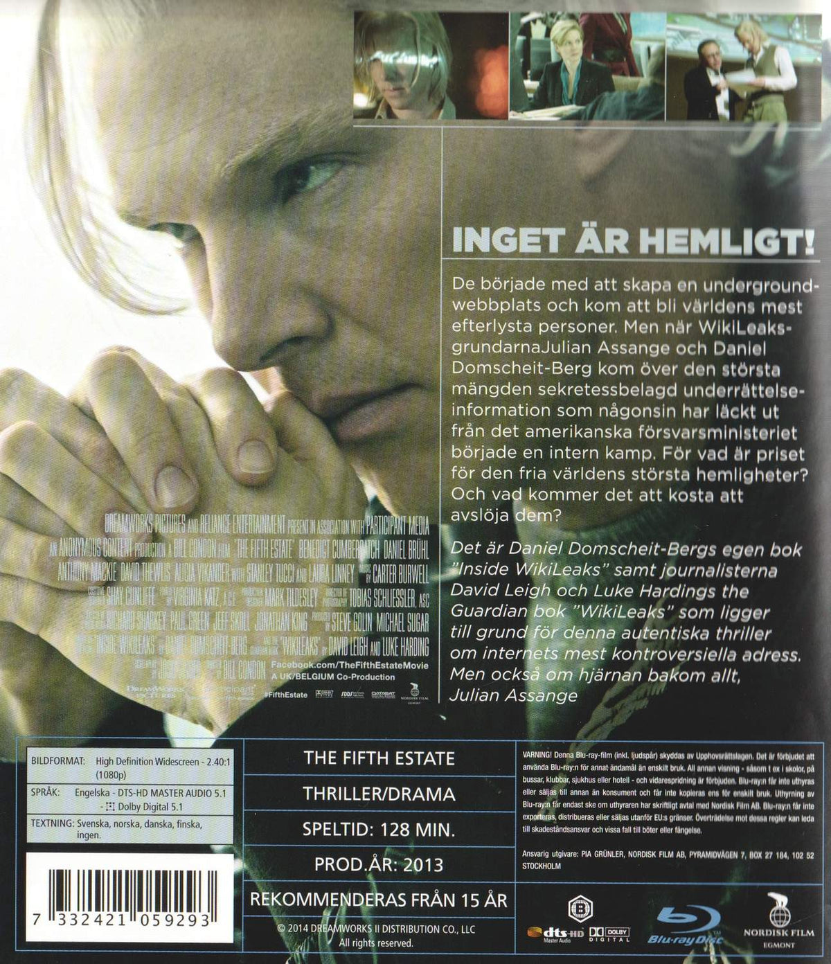 The Fifth Estate (2013) Blu-ray