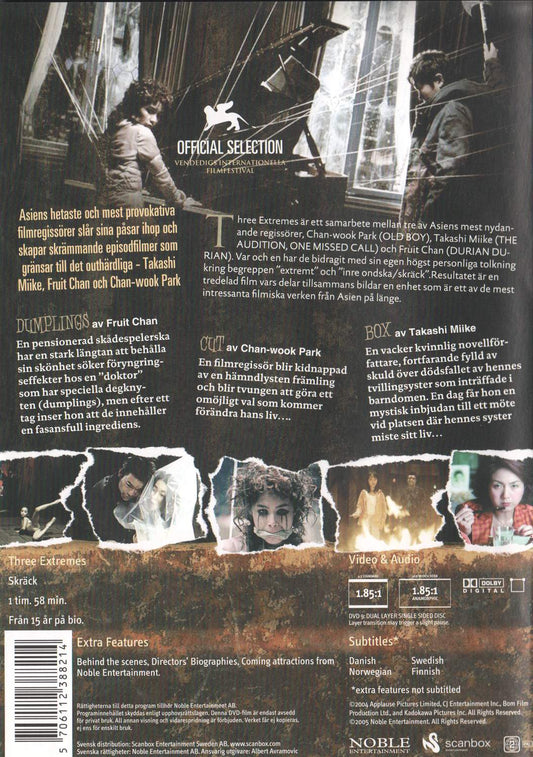 Three Extremes (2004) DVD