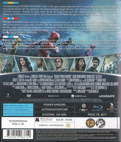 Power Rangers (2017) Blu-ray