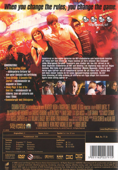 21 (2008) DVD