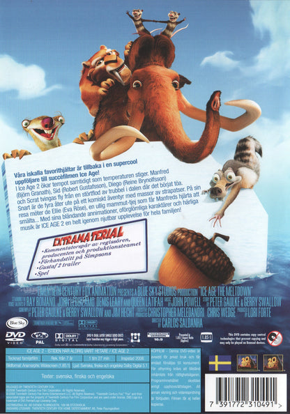 Ice Age 2 (2006) DVD, Swedish Edition