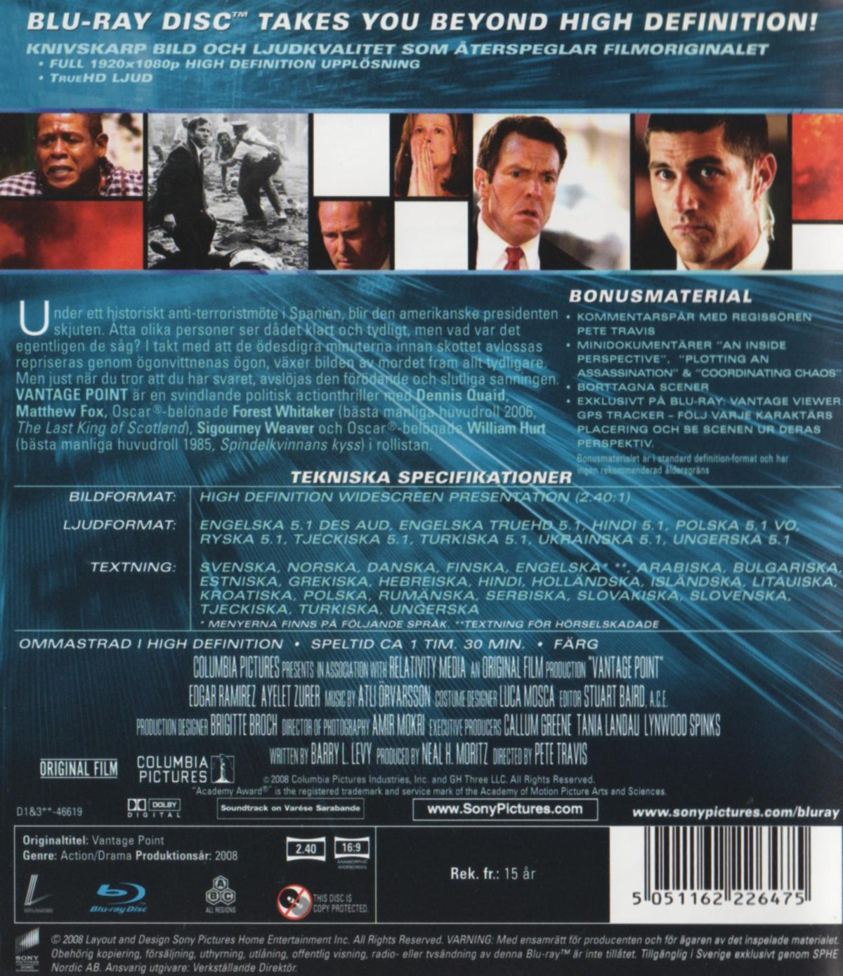 Vantage Point (2008) Blu-ray