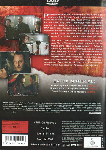The Crimson Rivers 2 (2004) DVD