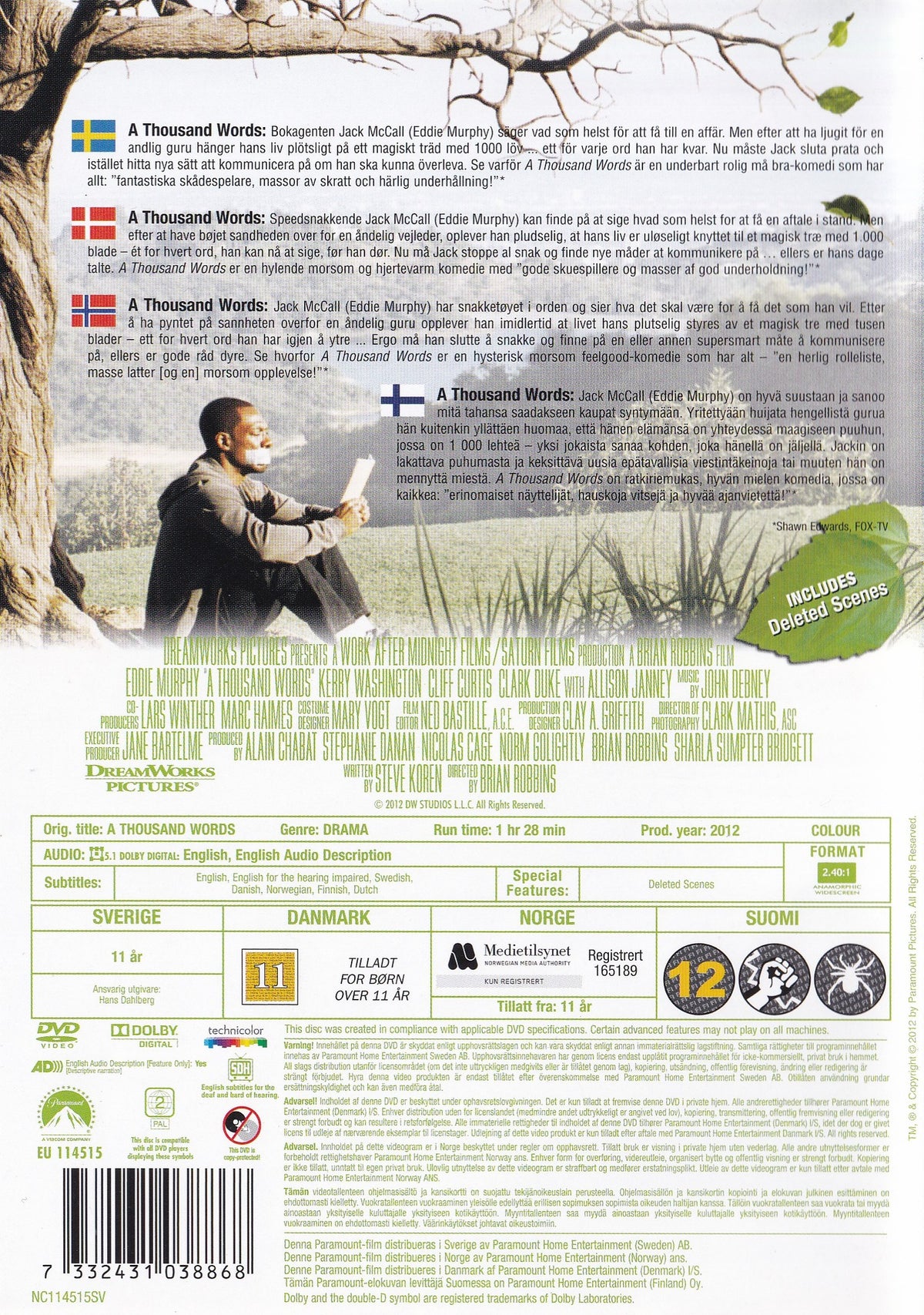 A Thousand Words (2012) DVD