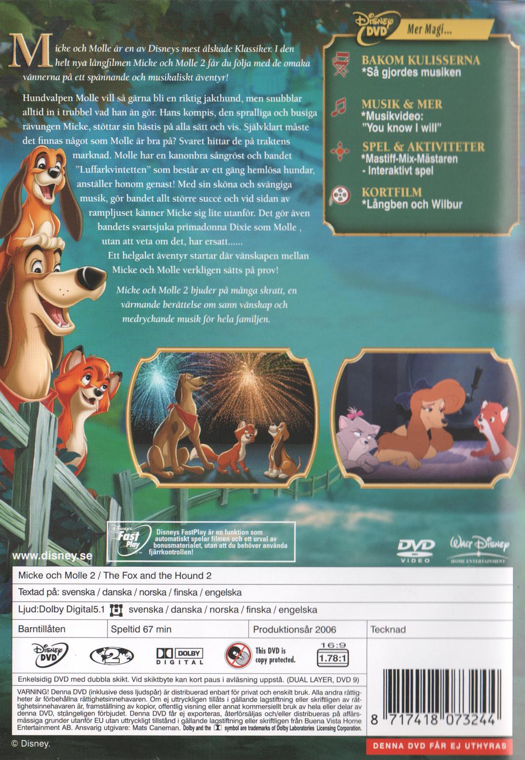 The Fox and the Hound 2 (2006) DVD