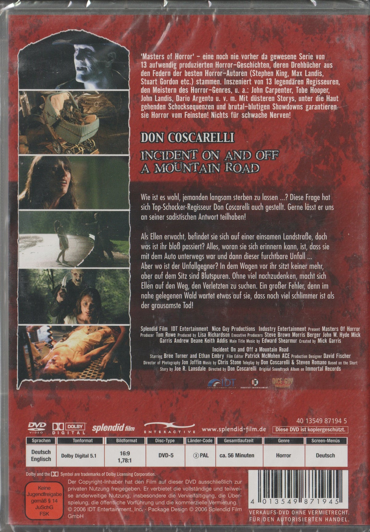 Incident On and Off a Mountain Road (2005) DVD